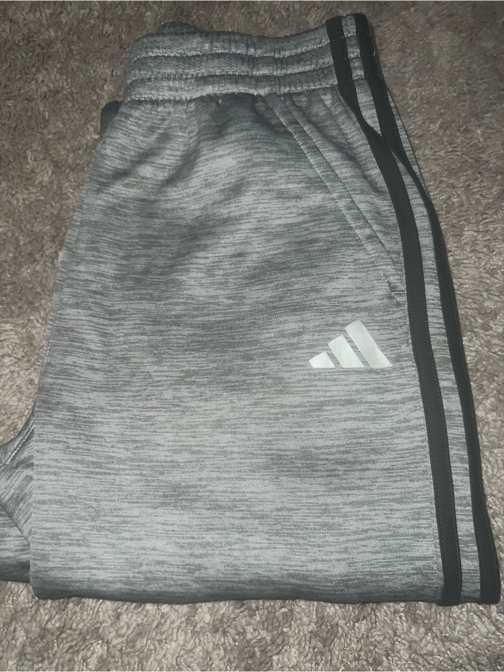 Adidas 3 Stripe Youth Jogger Bottoms XL